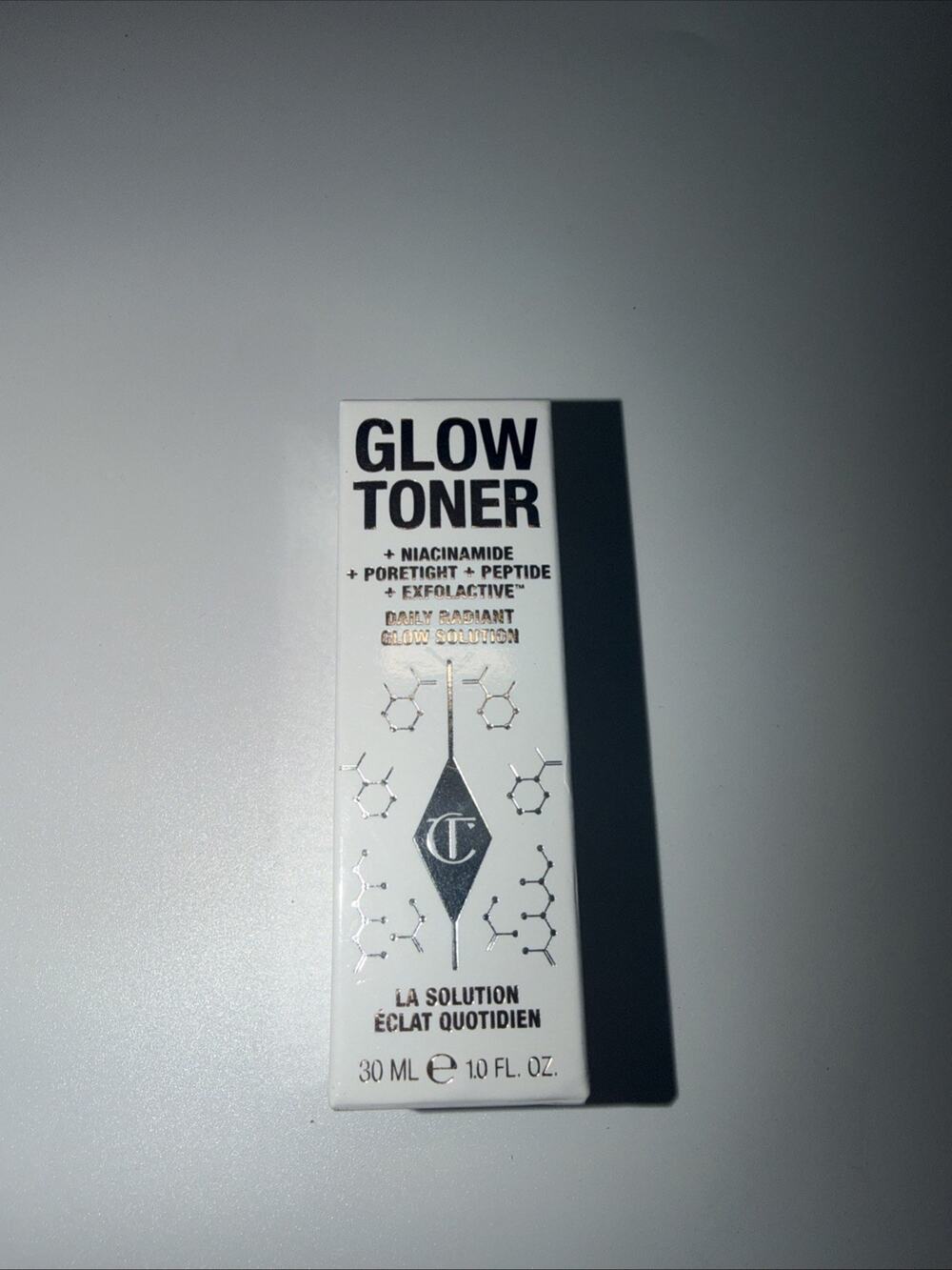 Charlotte Tilbury Glow Toner Daily Radiant Glow Solution Travel Size 1 oz/30ml